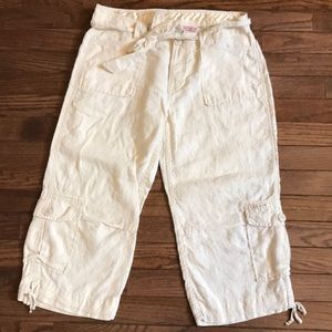 Lucky Brand linen capri, size 4/27